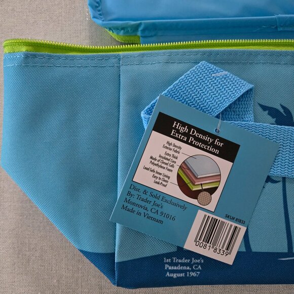 Trader Joe's Viral Blue Mini Cooler Bag NWT - Picture 3 of 4